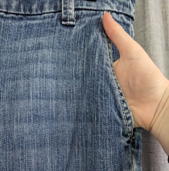 New York Company Jeans Women's 10 Wide Leg Straight Denim - Picture 3 of 9